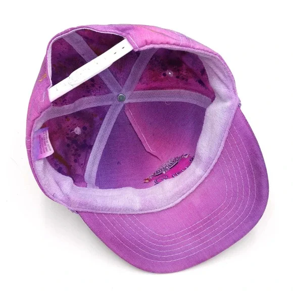 Crown Royal Whisky Custom Painted Tie Dye Snapback Trucker Hat Graffiti Vintage